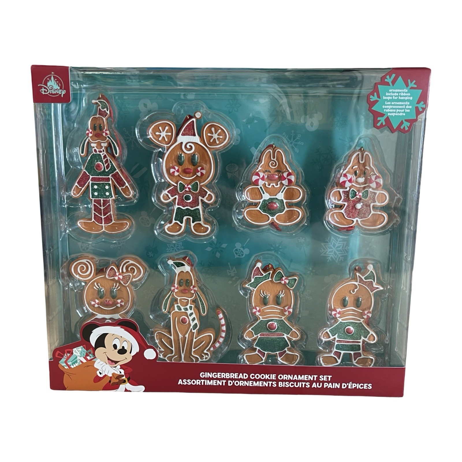 Rare Disney Parks 2020 Gingerbread Cookie Ornament Set - Mickey and Friends Rare Disney Parks 2020 Gingerbread Cookie Ornament Set - Mickey and Friends