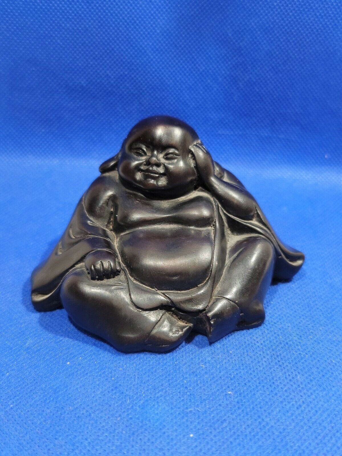 Vintage Buddha Resin Figurine Netsuke hidden Risqué picture Desktop shelf Decor 