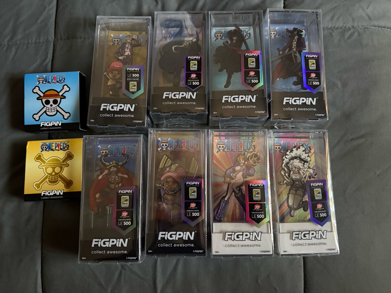 SDCC 2026 One Piece FigPin Set LE 500 + Jolly Roger Toei Animation SDCC 2026 One Piece FigPin Set LE 500 + Jolly Roger Toei Animation