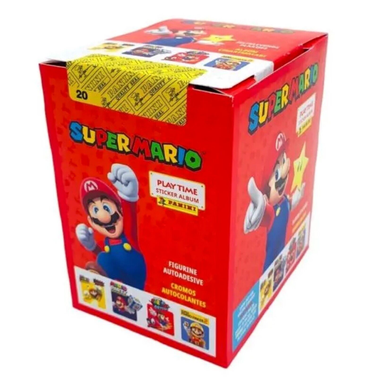 2023 Panini Super Mario Play Time Stickers Factory Sealed Box 36 Packs