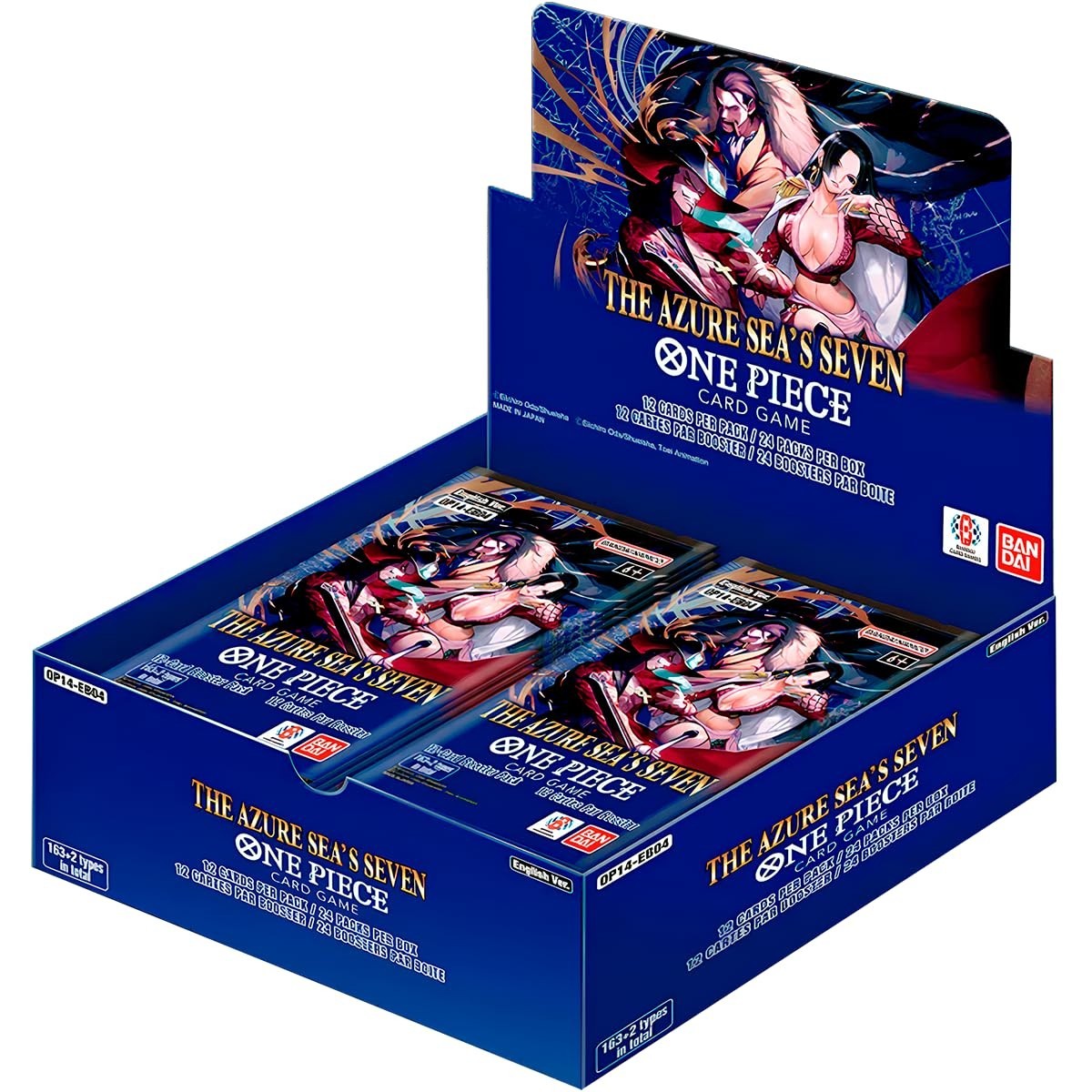 One Piece OP14 The Azure Seas Seven Booster Box English - Brand New Sealed