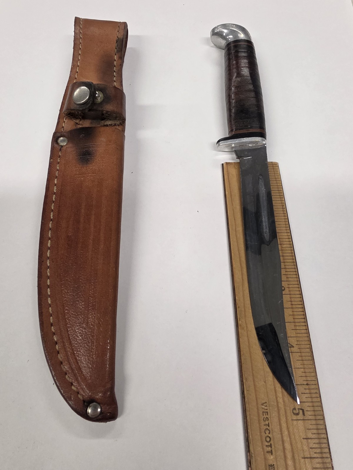 RARE 1965-1979 CASE XX USA 364 SAB VINTAGE HUNTING SKINNING BOWIE KNIFE & SHEATH RARE 1965-1979 CASE XX USA 364 SAB VINTAGE HUNTING SKINNING BOWIE KNIFE & SHEATH