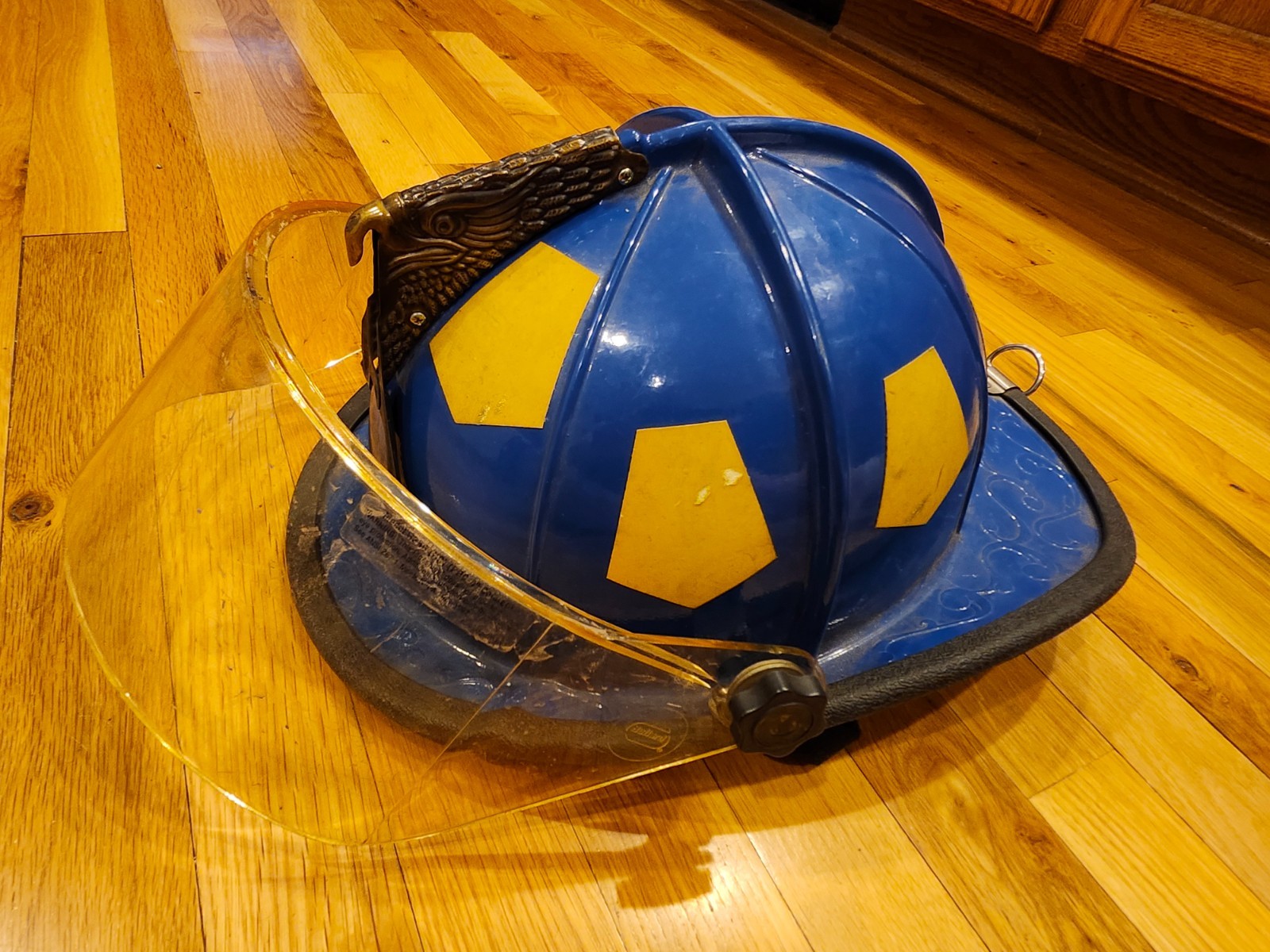Blue Fire Fighter Helmet, Bullard Firedome CX