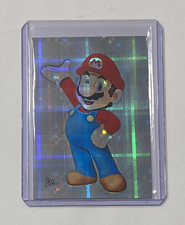 Mario Limited Edition Artist Signed Super Mario Bros. Refractor Card 1/1