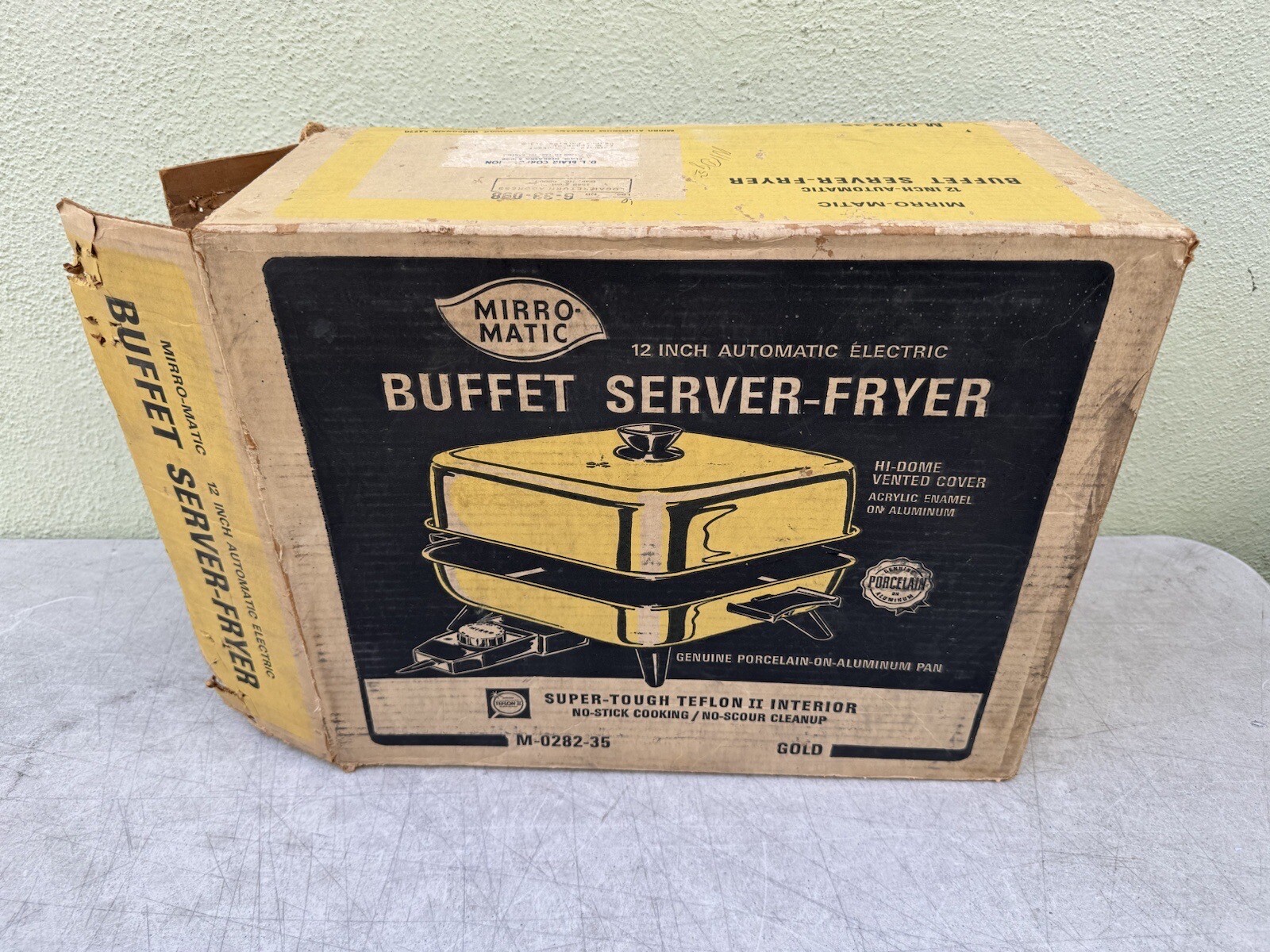 Vintage MIRRO-MATIC Automatic Electric Buffet Server Fryer Gold NEW OPEN BOX Vintage MIRRO-MATIC Automatic Electric Buffet Server Fryer Gold NEW OPEN BOX