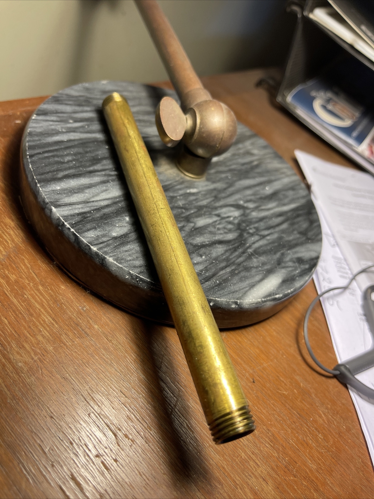 Solid Brass 1/4 IPS (1/2”INCH ) X 6”long X 1/4” Long Thread Each End Solid Brass 1/4 IPS (1/2”INCH ) X 6”long X 1/4” Long Thread Each End