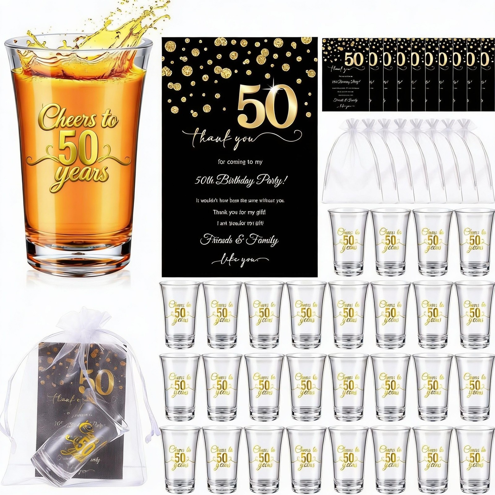 FillTouch 50 Sets Birthday Party Favors for Guests Bulk, 1.4 oz Cheers to 40/... FillTouch 50 Sets Birthday Party Favors for Guests Bulk, 1.4 oz Cheers to 40/...