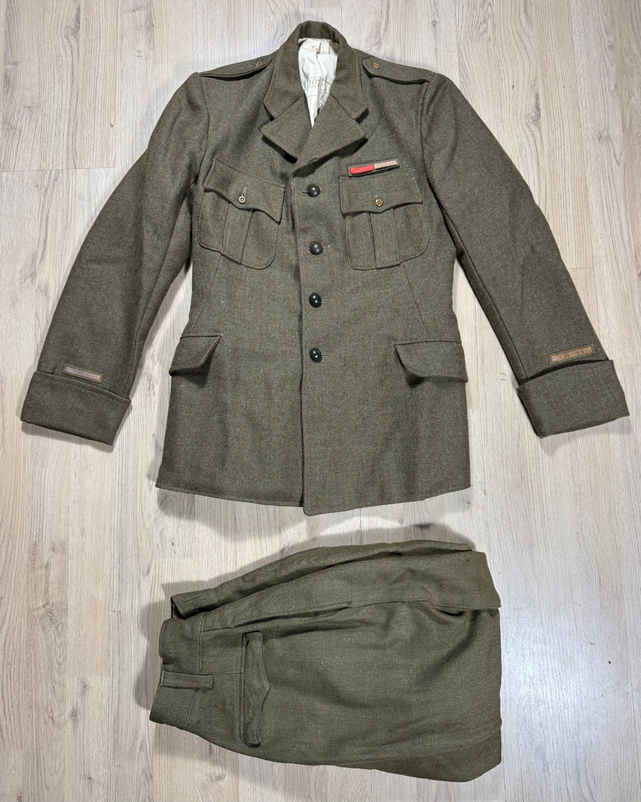 Pre WW2 era French Army Uniform Tunic Pants Breeches SET Interwar WW1 Ribbon Bar Pre WW2 era French Army Uniform Tunic Pants Breeches SET Interwar WW1 Ribbon Bar