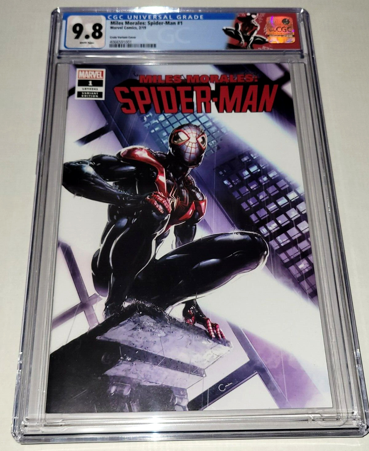 Miles Morales Spider-Man #1 CGC 9.8 NM/MT Crain Variant Marvel 2019 Scorpion