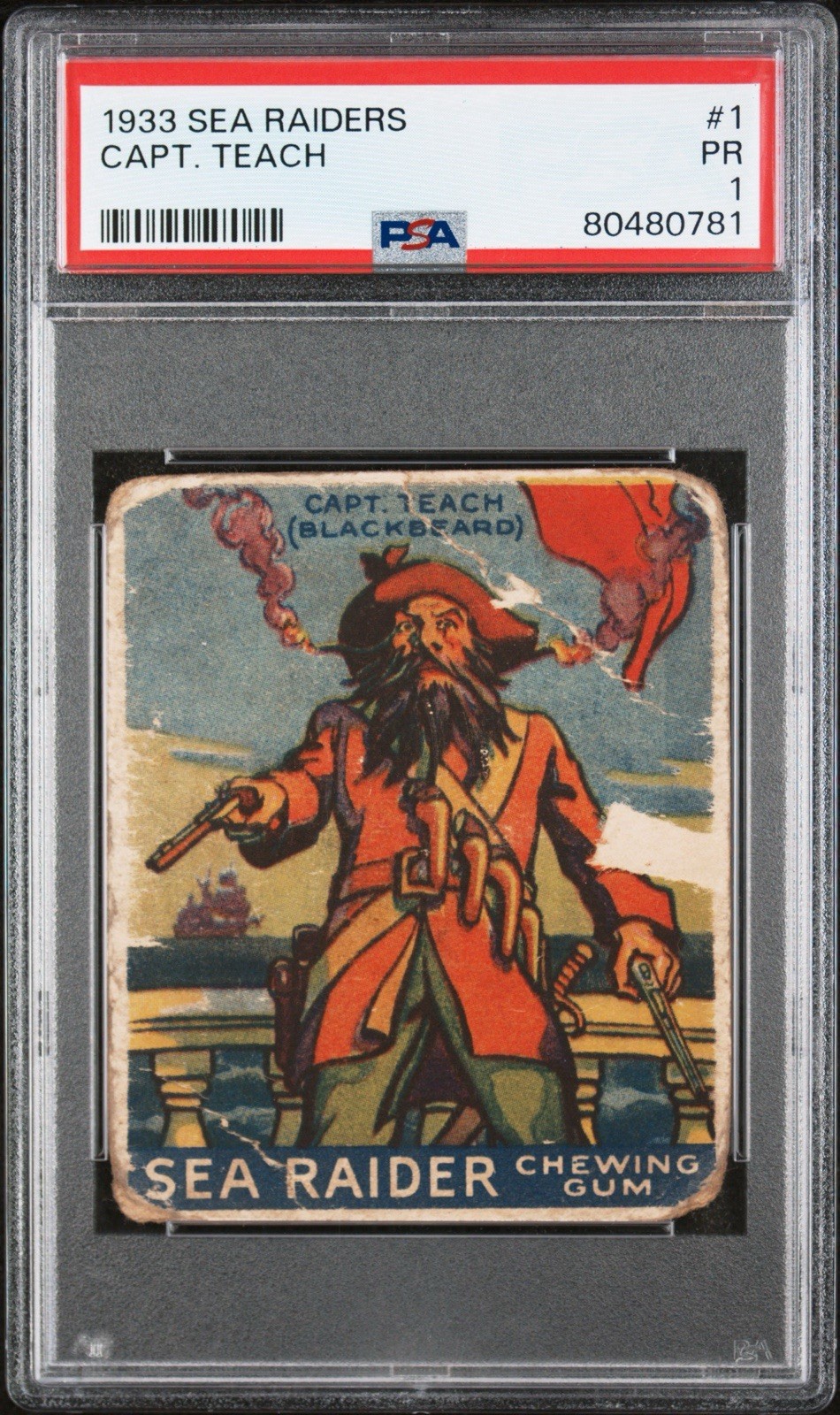 1933 Sea Raiders #1 Blackbeard PSA 1 Total PSA POP 52 WWG 1933 Sea Raiders #1 Blackbeard PSA 1 Total PSA POP 52 WWG