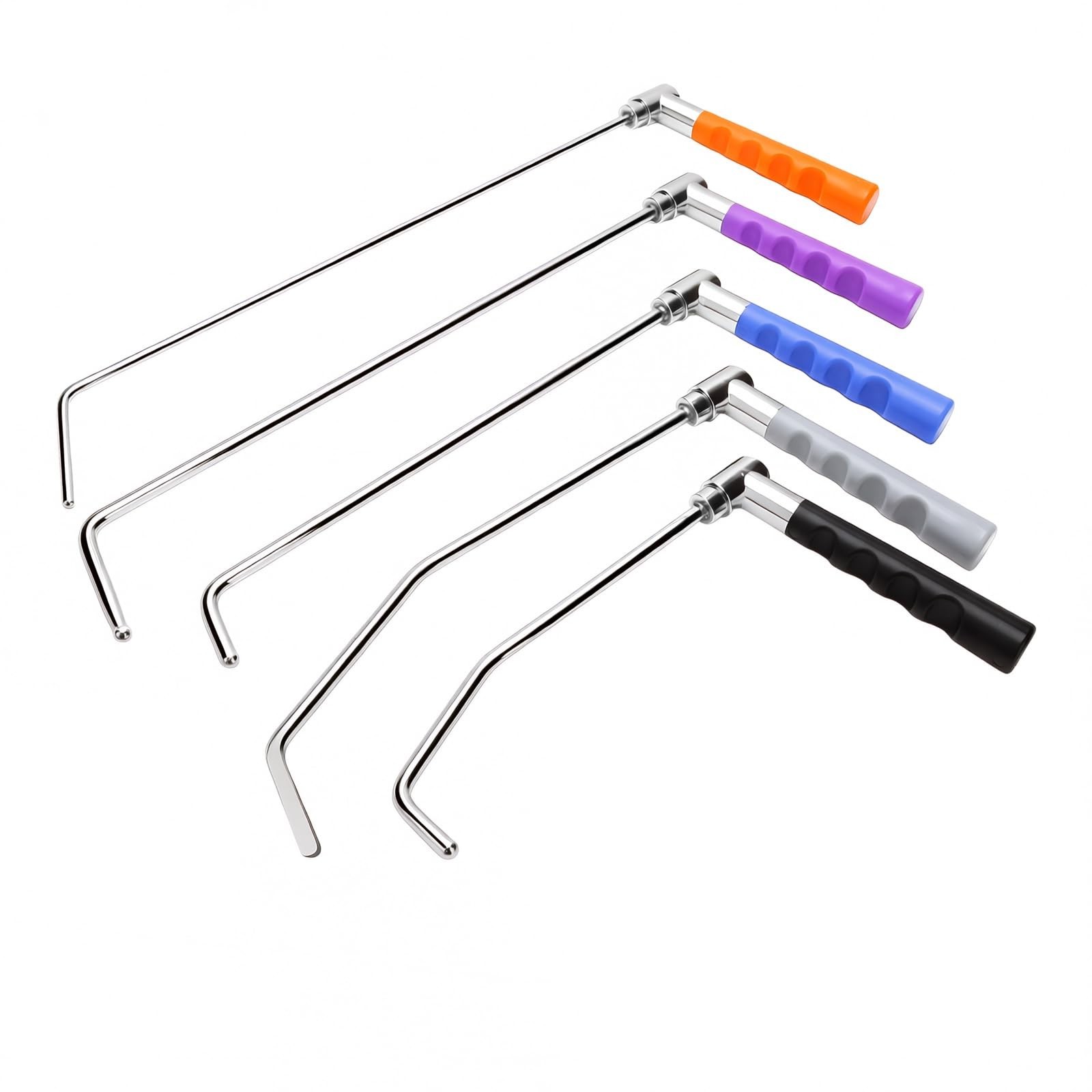 Super PDR 5PCS Rotating Rod Set, 360°Adjustable Swivel Handle, Professional
