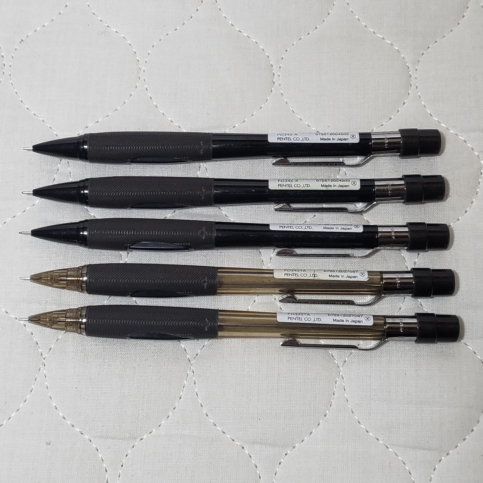 Pentel Quicker Clicker PD345TA and PD345-A 0.5 mm Mechanical Pencils Pentel Quicker Clicker PD345TA and PD345-A 0.5 mm Mechanical Pencils