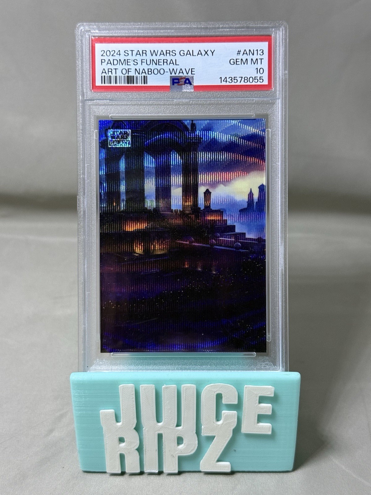 PSA 10 2024 Topps Star Wars Galaxy Padme’s Funeral Procession Wave /99 Refractor