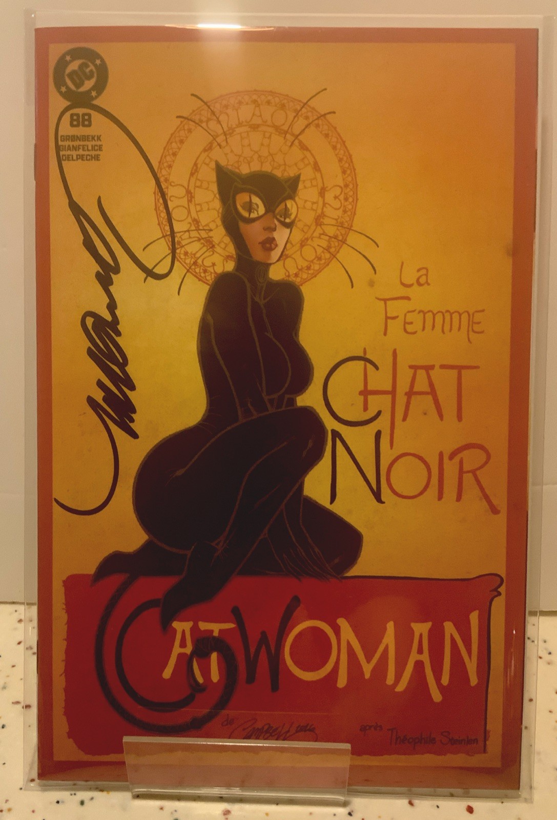 CATWOMAN 88 Signed J SCOTT CAMPBELL CHAT NOIR EXCLUSIVE HOMAGE  NM 2026 W/ COA