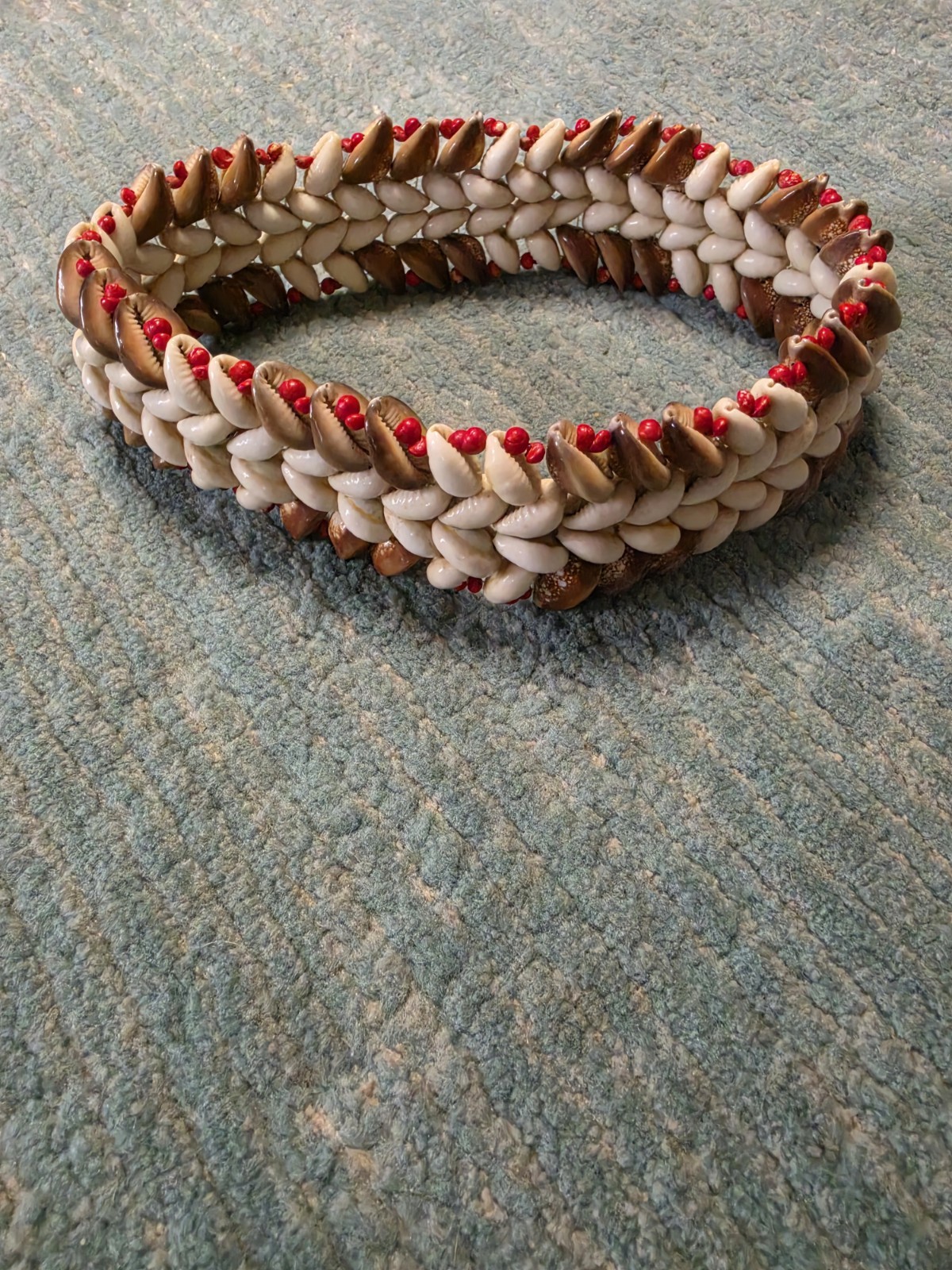 Vintage 1970’s Shell Headband Polynesian Tahiti-Tahitian Wedding Crown Handmade Vintage 1970’s Shell Headband Polynesian Tahiti-Tahitian Wedding Crown Handmade