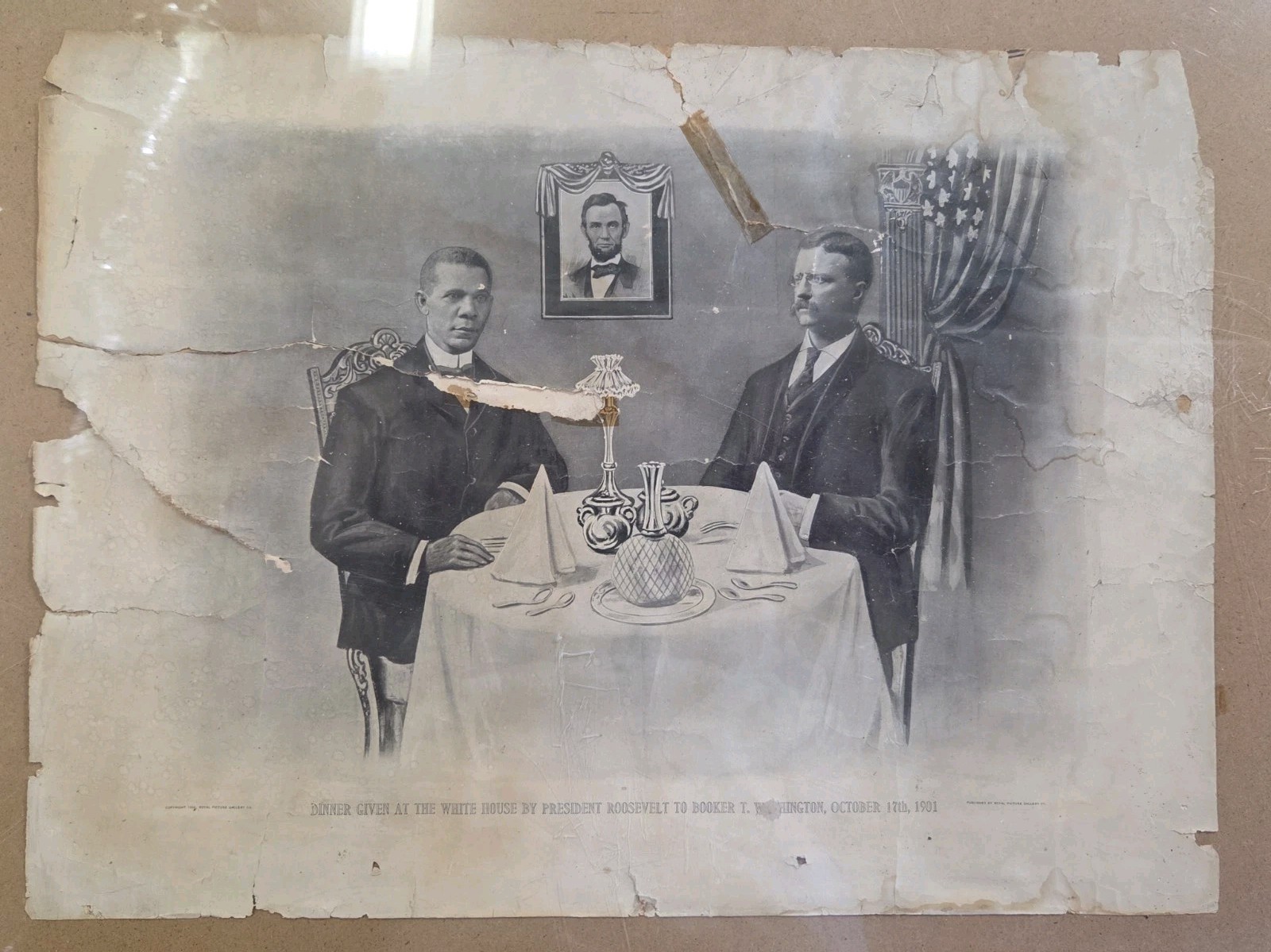 Rare 1904 Equality Print Booker T Washington Theodore Roosevelt White House... Rare 1904 Equality Print Booker T Washington Theodore Roosevelt White House...