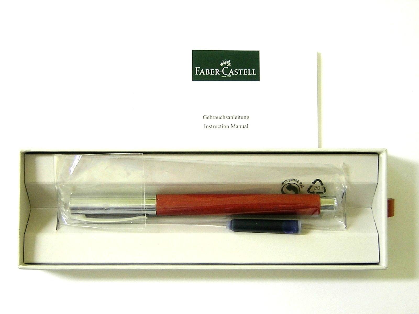 Faber-Castell Ambition Fountain Pen Pearwood Barrel; Medium Nib