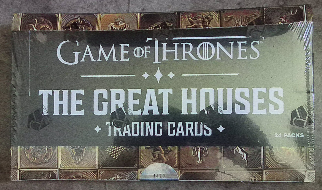 Rittenhouse Game of Thrones The Great Houses Factory Sealed Trading Card Box Rittenhouse Game of Thrones The Great Houses Factory Sealed Trading Card Box