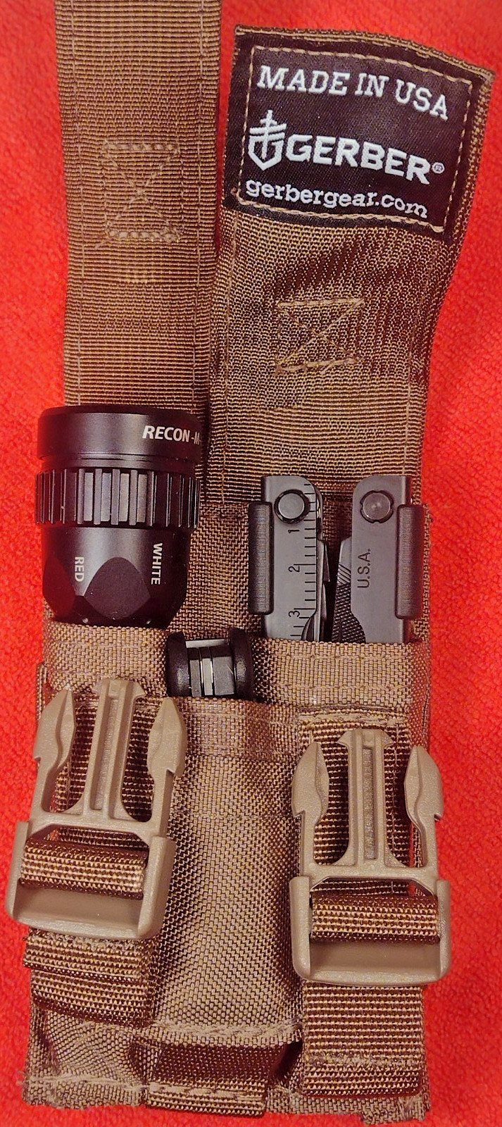 Gerber Individual Deployment Kit MP600 eFect Recon M II Flashlight Coyote Pouch