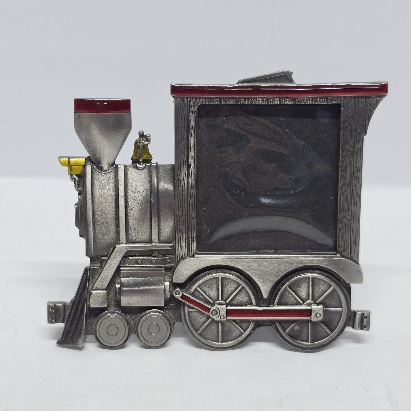 Vintage 1988 Great American Products Pewter Picture Frame Locomotive Train USA Vintage 1988 Great American Products Pewter Picture Frame Locomotive Train USA