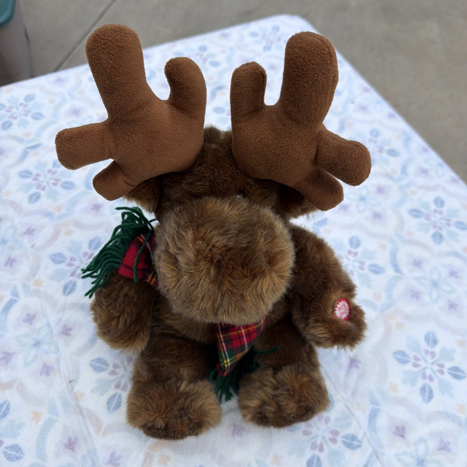Singing Animated Christmas Moose Reindeer Plush Animal “Grandma Got Run Over”/J Singing Animated Christmas Moose Reindeer Plush Animal “Grandma Got Run Over”/J