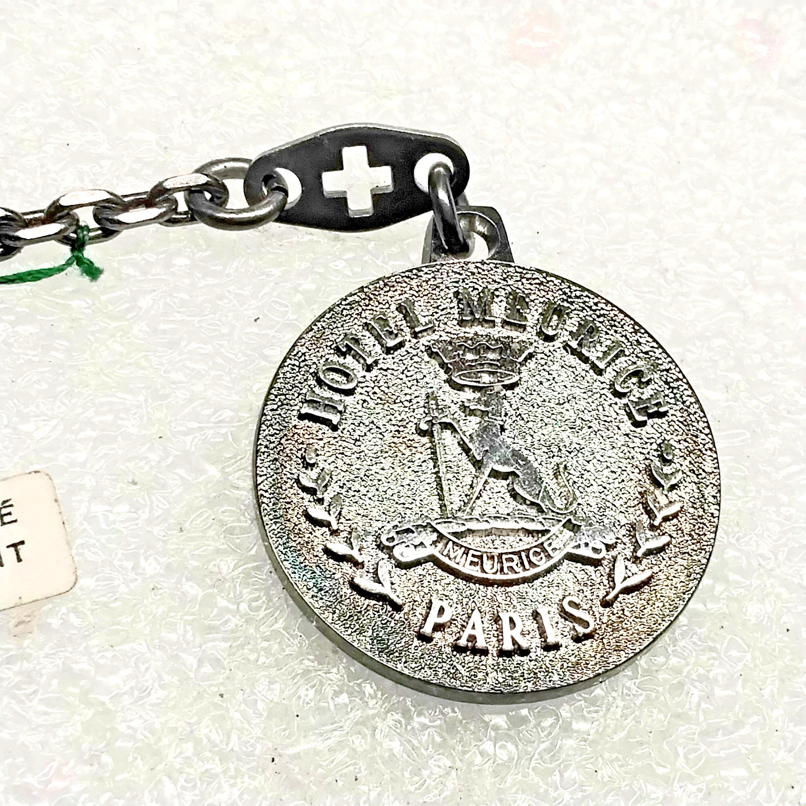 Vintage Luxury Hotel Meurice Paris Key Chain Fob NEW OLD STOCK WITH PAPER TAG Vintage Luxury Hotel Meurice Paris Key Chain Fob NEW OLD STOCK WITH PAPER TAG
