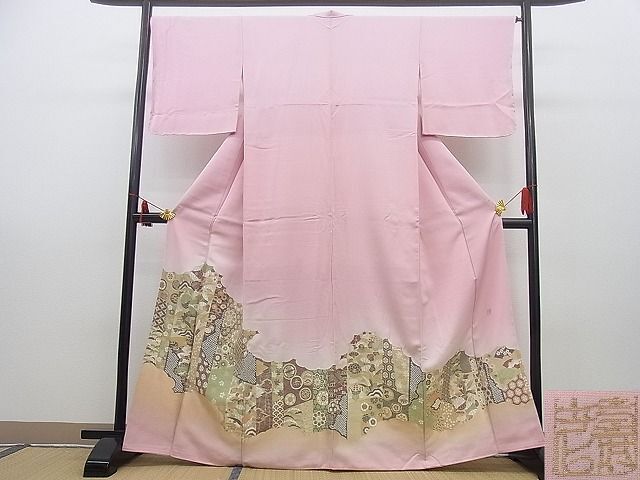 Kimono Colored Tomesode   Luxury , Artist'S Work, Kumogakure Kissho Flower Patte