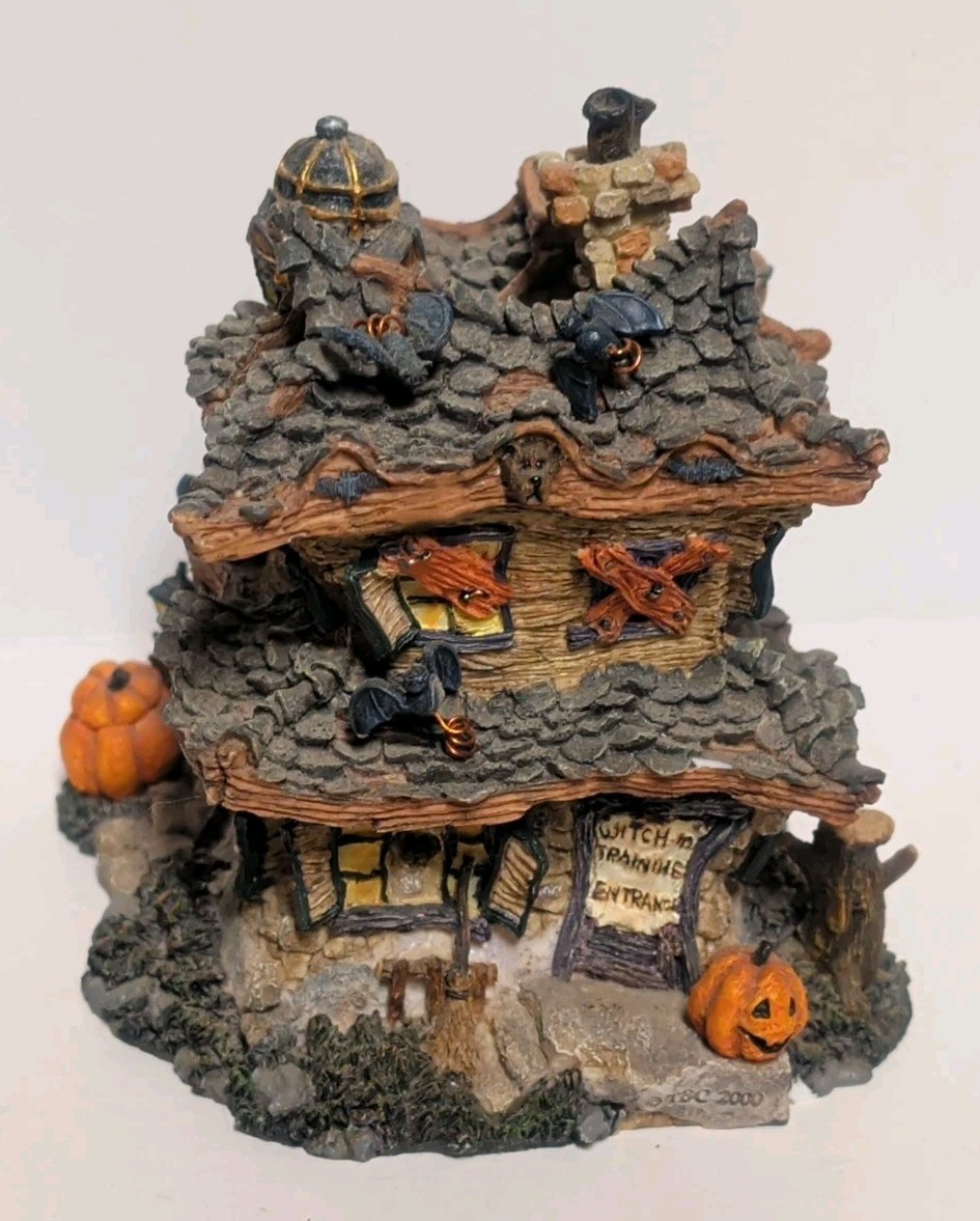 Punky Boobear's Haunted Halloween House 3pc #19012 Boyds Bearly Built Village 1E