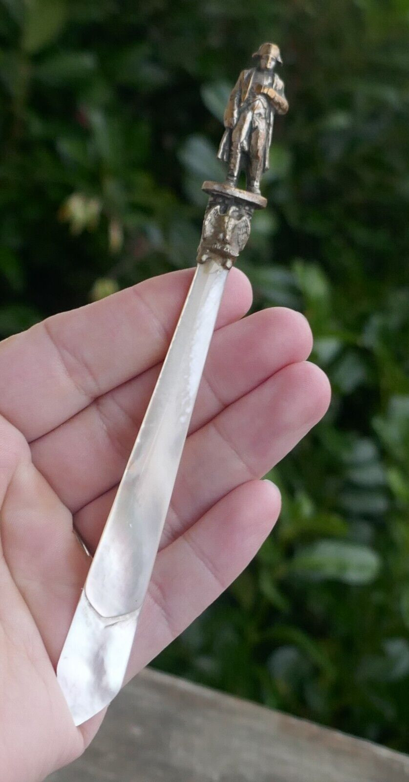 Antique Elegant 19th Century Napoleon Mother of Pearl Letter Opener - 6" Long Antique Elegant 19th Century Napoleon Mother of Pearl Letter Opener - 6" Long