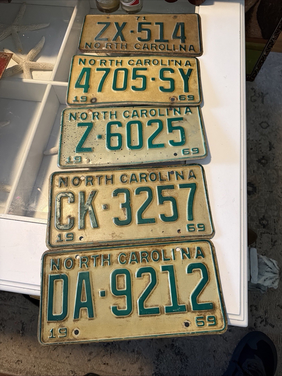 Vintage 1969 North Carolina License Plate Vintage 1969 North Carolina License Plate