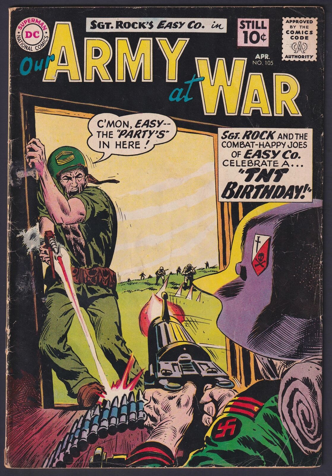 Our Army at War #105 1961 DC 4.0 Very Good comic