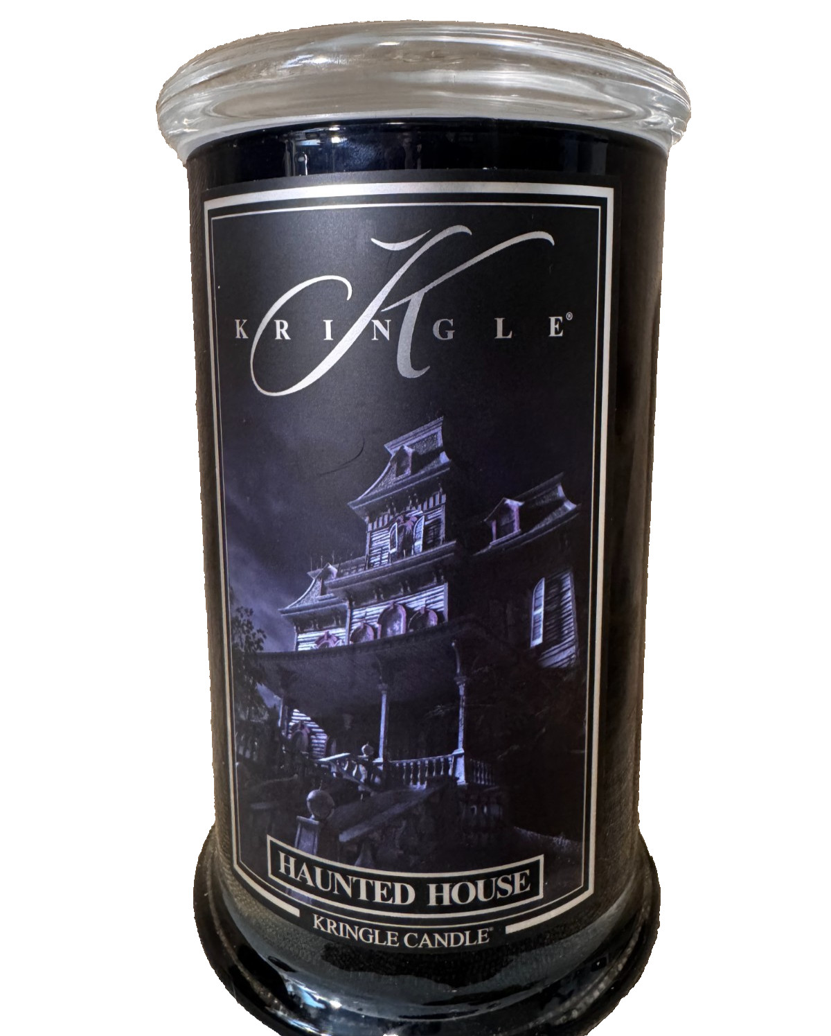 Kringle Candle Haunted House 22oz Halloween Candle Burned Once Hard to Find Kringle Candle Haunted House 22oz Halloween Candle Burned Once Hard to Find