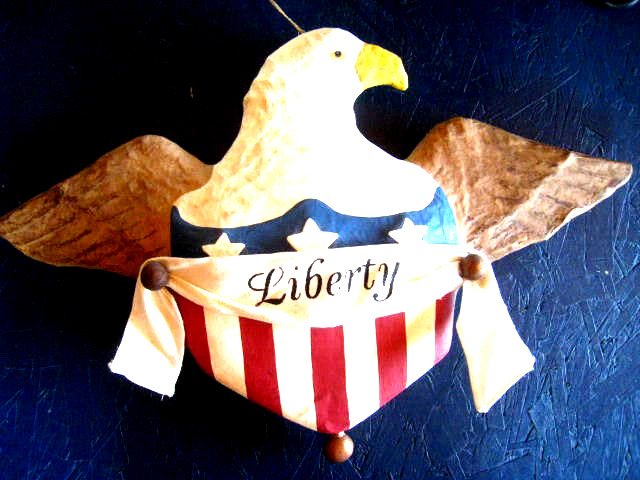 Bethany Lowe Patriotic American Paper Mache Eagle 20\
