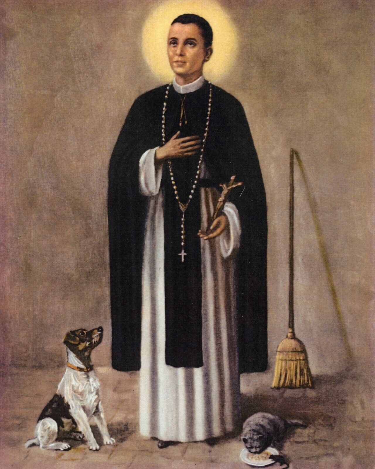 Catholic print picture- ST. MARTIN DE PORRES 10-   8\