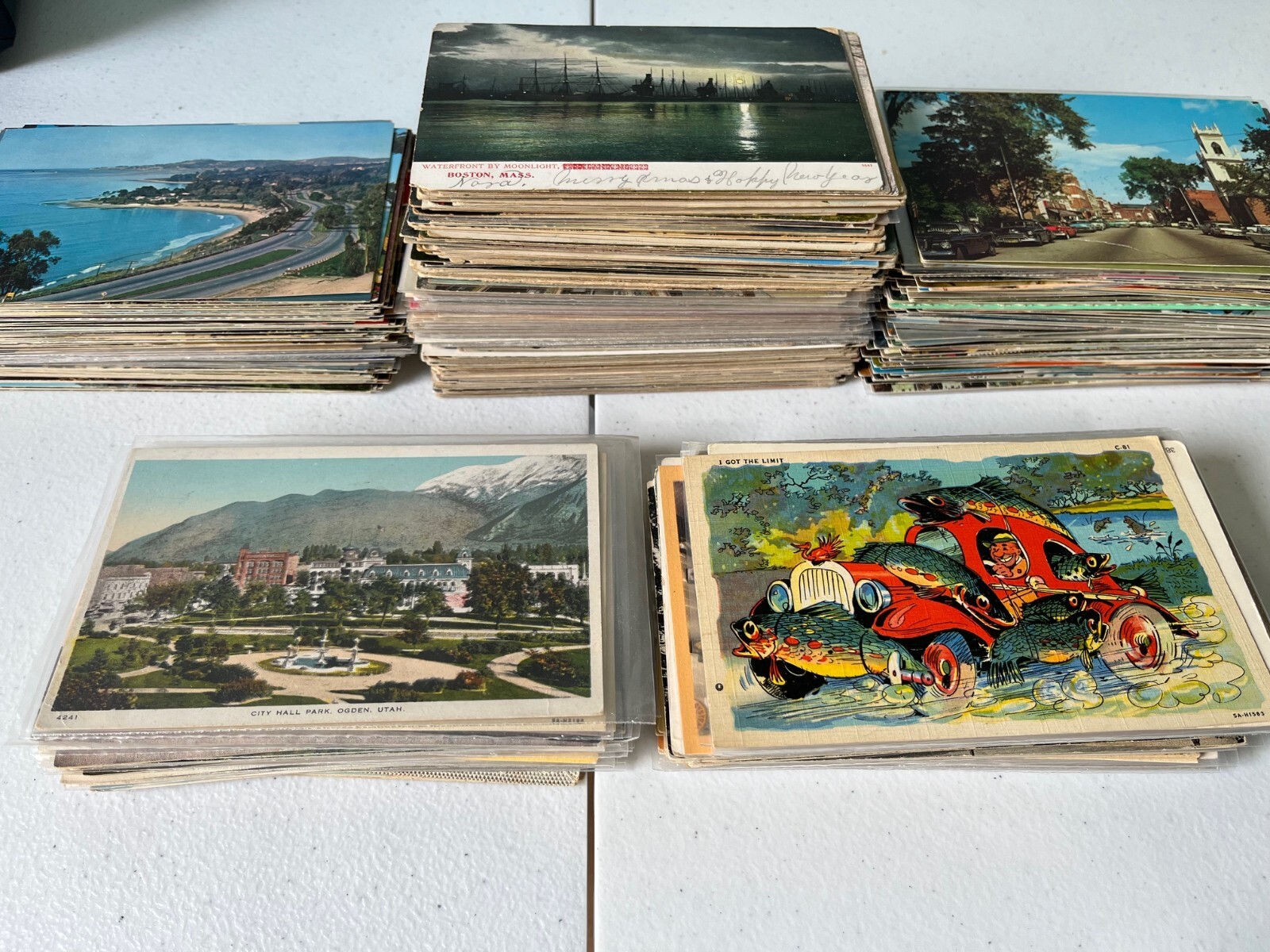 500+ Vintage Postcard Lot - c1900's - 1970's Collection Views, Holidays, RPPCs 500+ Vintage Postcard Lot - c1900's - 1970's Collection Views, Holidays, RPPCs