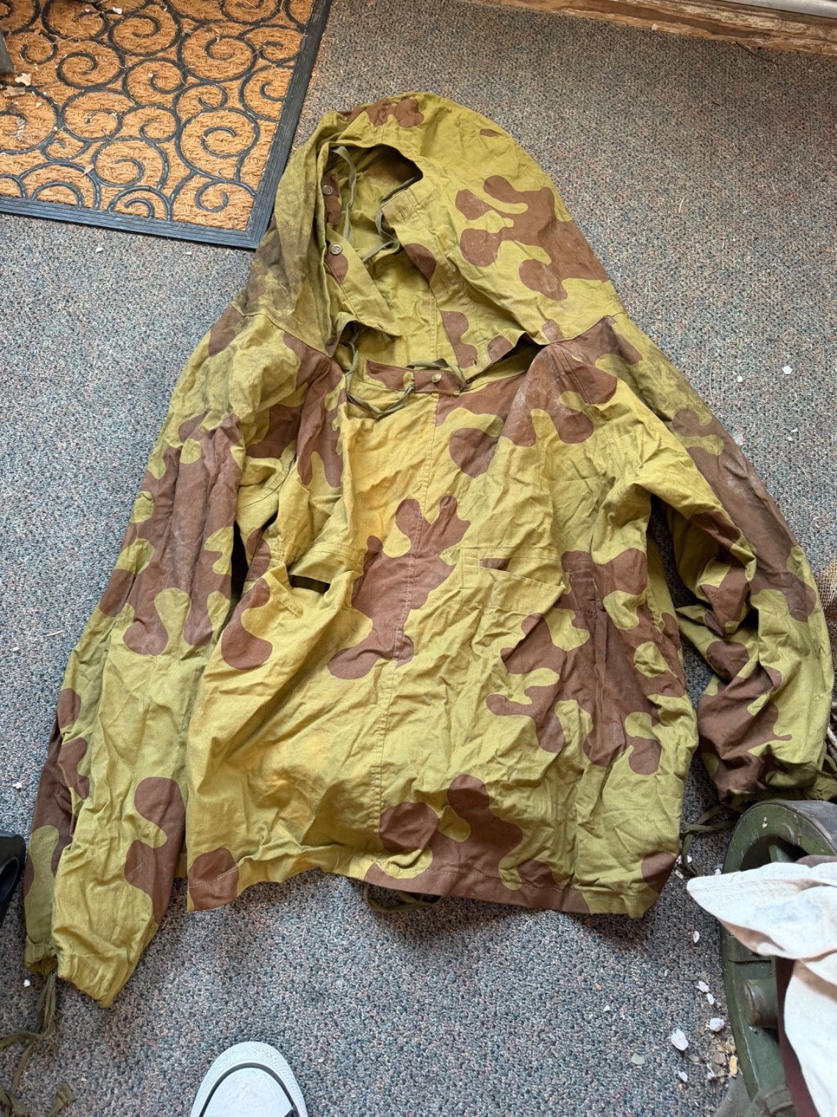 WWII SOVIET RUSSIAN AMEBA SPRING CAMO COMBAT FIELD OVER SMOCK WWII SOVIET RUSSIAN AMEBA SPRING CAMO COMBAT FIELD OVER SMOCK
