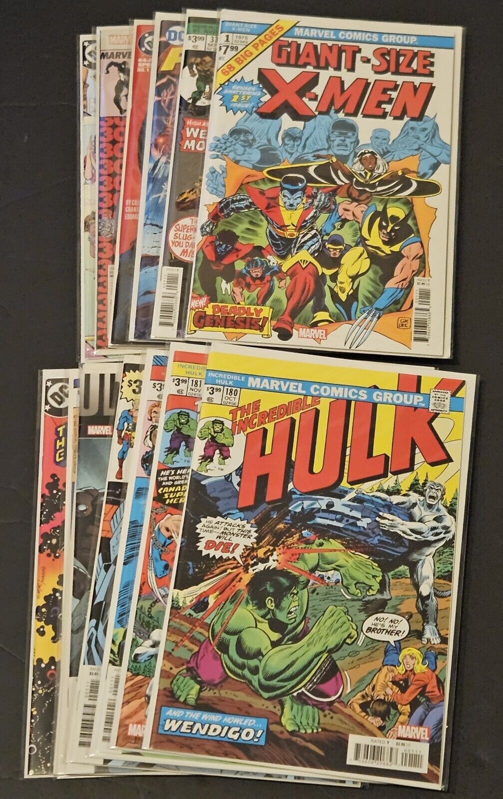 FACSIMILE Comics Lot (14) Reprints MARVEL & DC Keys ASM 300, GSX 1, Hulk 181 180