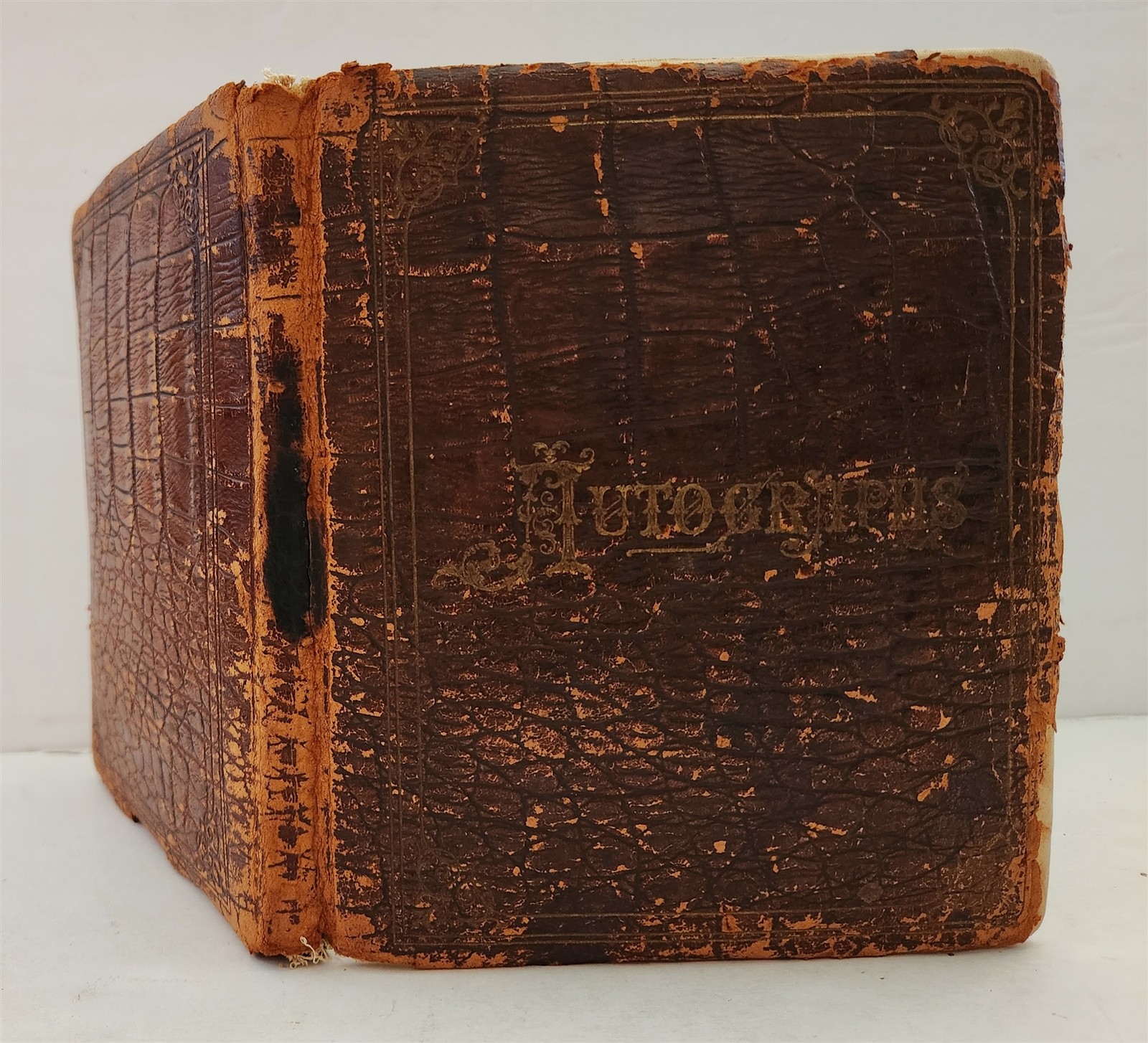1880s antique AUTOGRAPH ALBUM nh boston ma MARY BURDETT FAMILY fraktur bookplate 1880s antique AUTOGRAPH ALBUM nh boston ma MARY BURDETT FAMILY fraktur bookplate