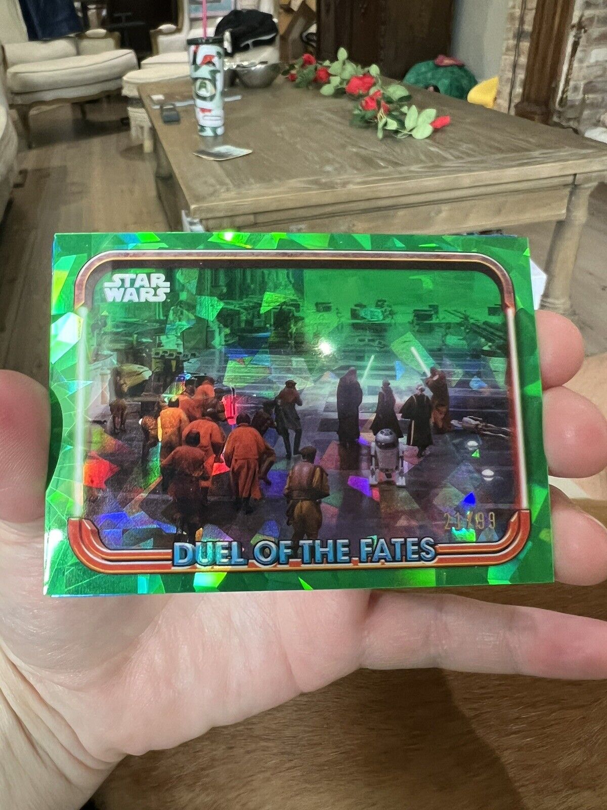 🔥🔥🔥#21/99 2024 Topps Sapphire Star Wars Duel Of The Fates Green Parralel