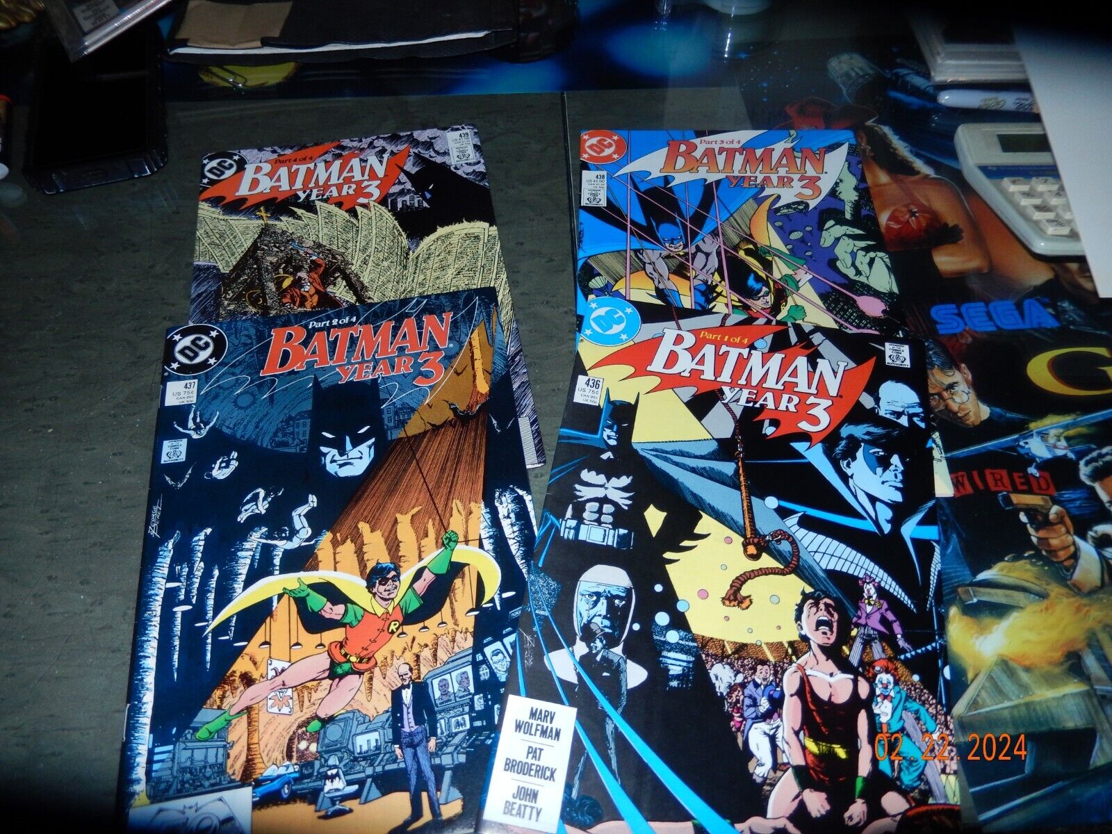 Batman Year 3 #436-439 Complete 4 Part Run DC 1989 1st Tim Drake as Robin VF/NM