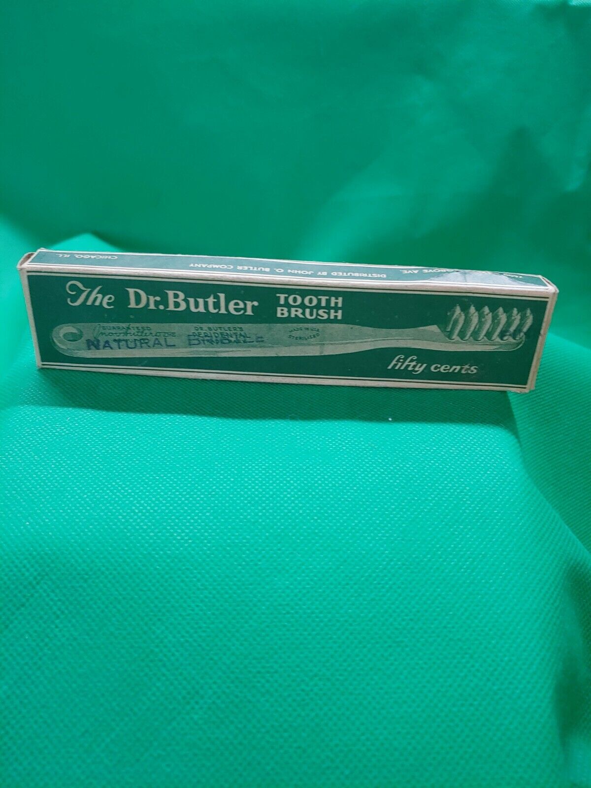 Rare Vintage The Dr Buttler Natural   Toothbrush fifty cents 1950s