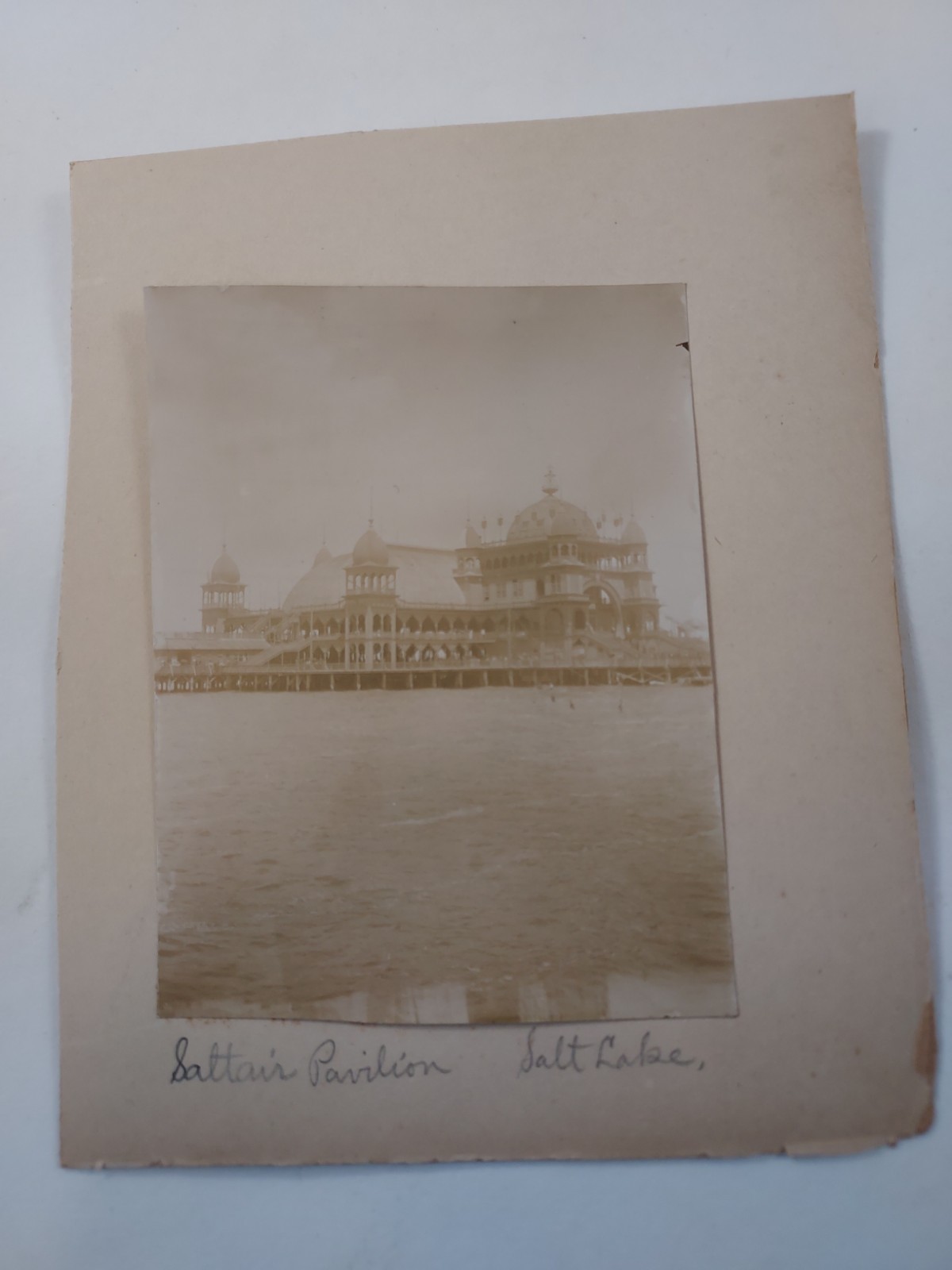 1897 Antique Original Scrapbook Photograph Saltair Pavilion Salt Lake City Utah 1897 Antique Original Scrapbook Photograph Saltair Pavilion Salt Lake City Utah