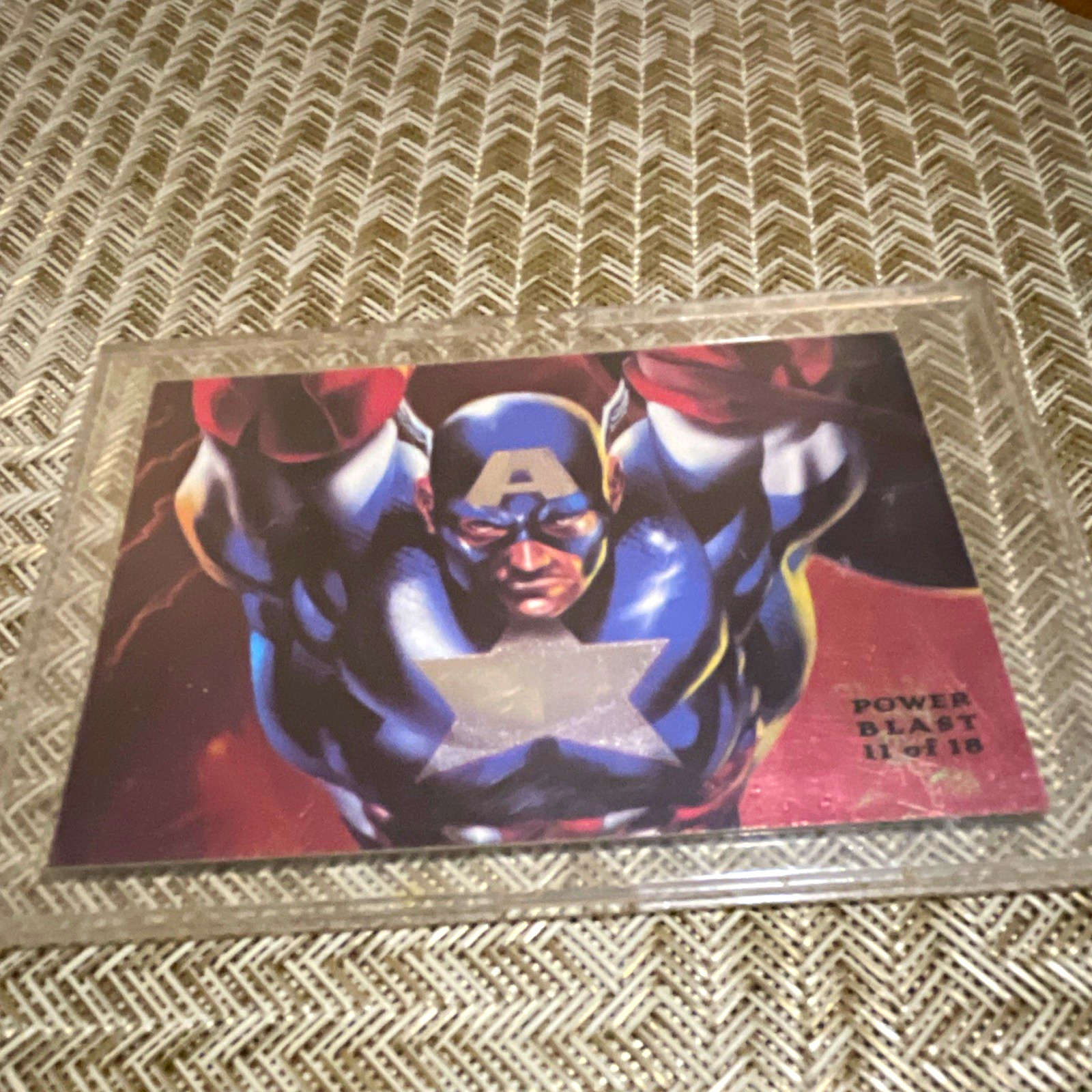 Fleer 1995 Fleer Flair Marvel Captain America Power Blast Insert #18 Card Fleer 1995 Fleer Flair Marvel Captain America Power Blast Insert #18 Card