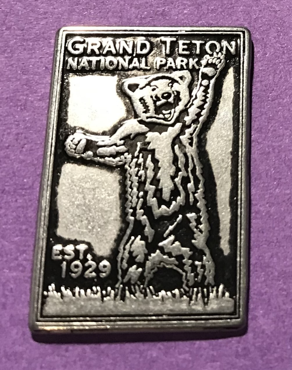 Vintage Grand Teton National Park Feisty Standing Bear Token Vintage Grand Teton National Park Feisty Standing Bear Token