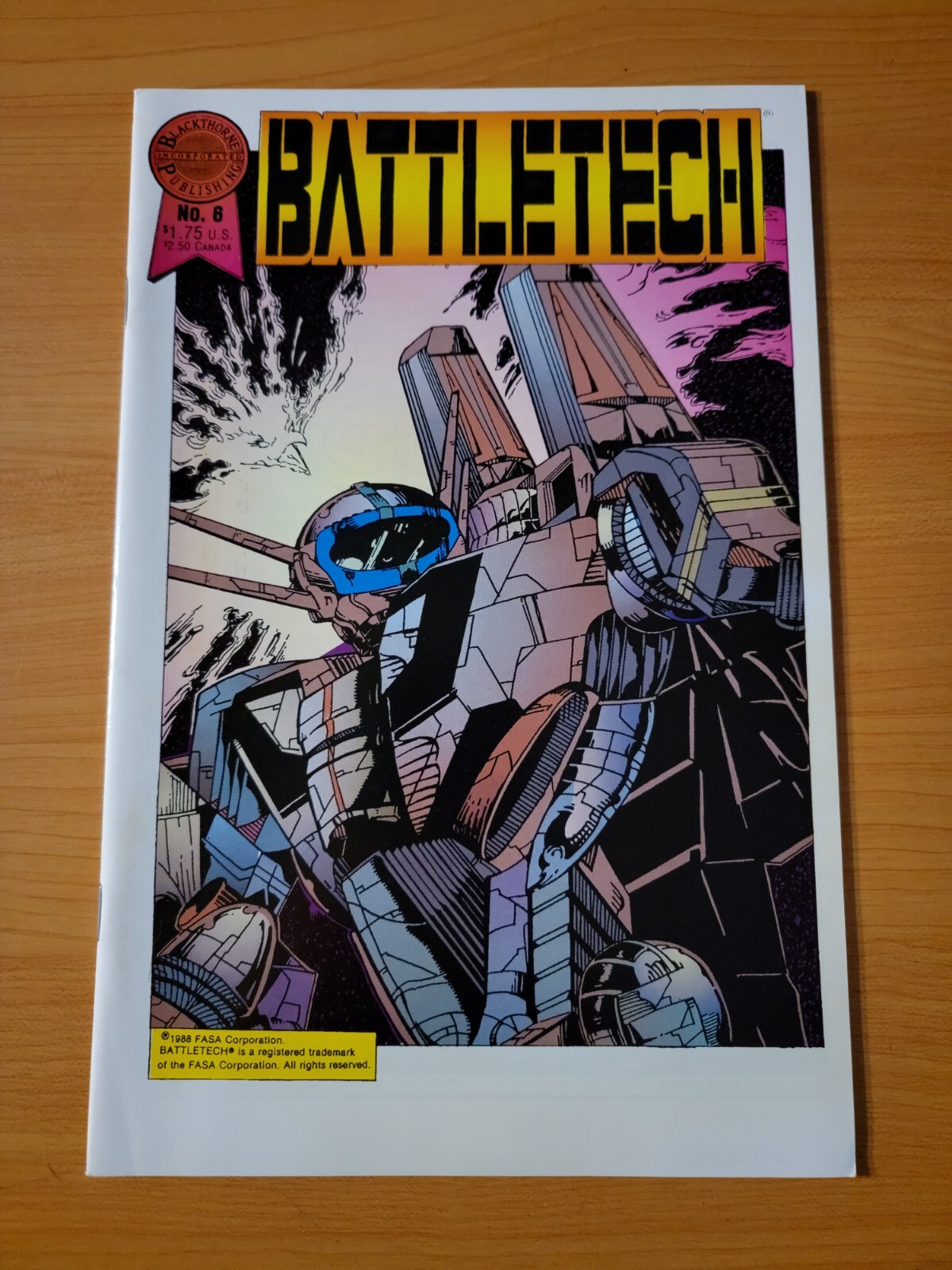 Battletech #6 ~ NEAR MINT NM ~ 1988 Blackthorne Comics Battletech #6 ~ NEAR MINT NM ~ 1988 Blackthorne Comics