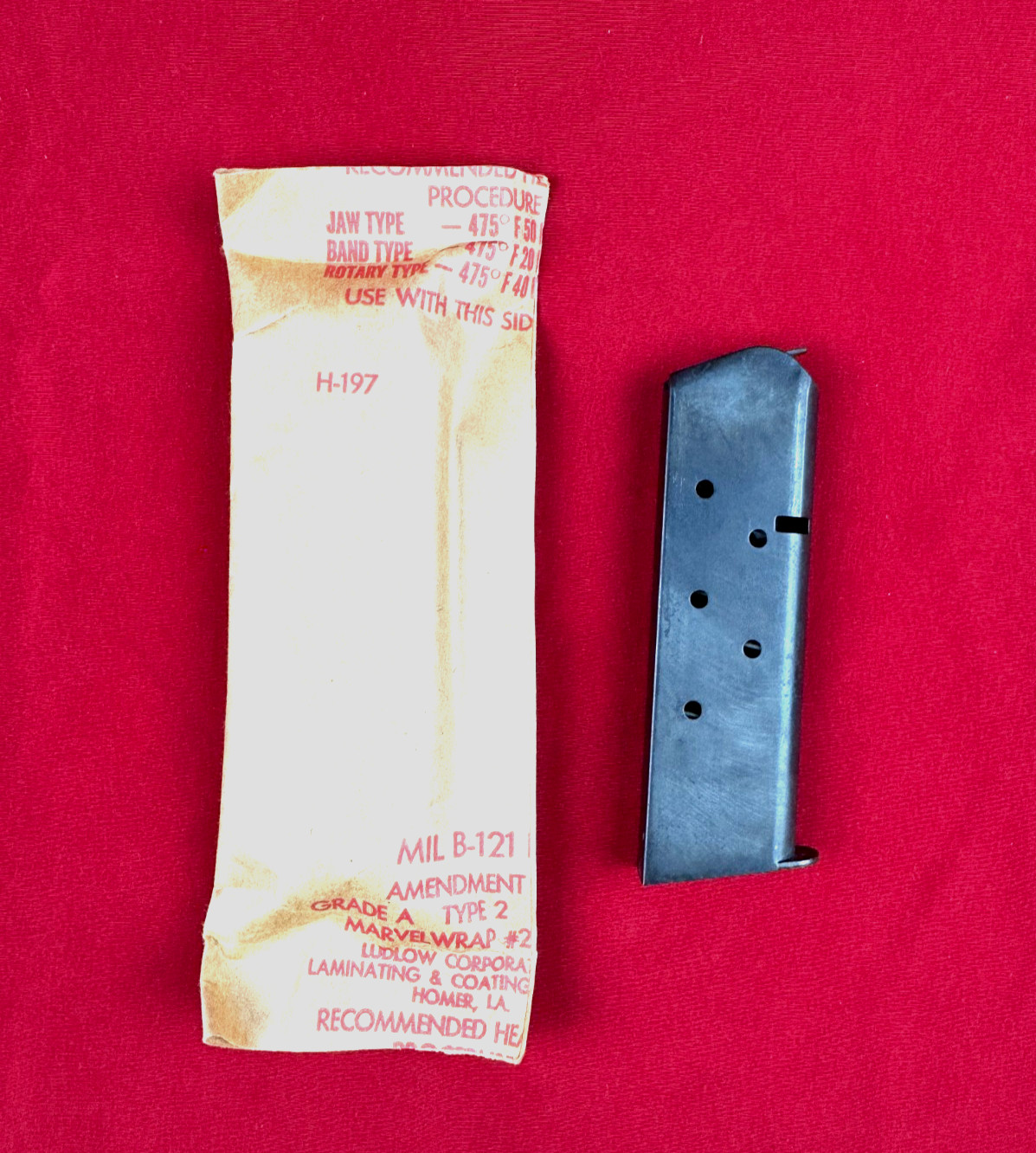 Original NOS USGI 1911 full size Magazine 45 ACP 7 Round No California sales Original NOS USGI 1911 full size Magazine 45 ACP 7 Round No California sales