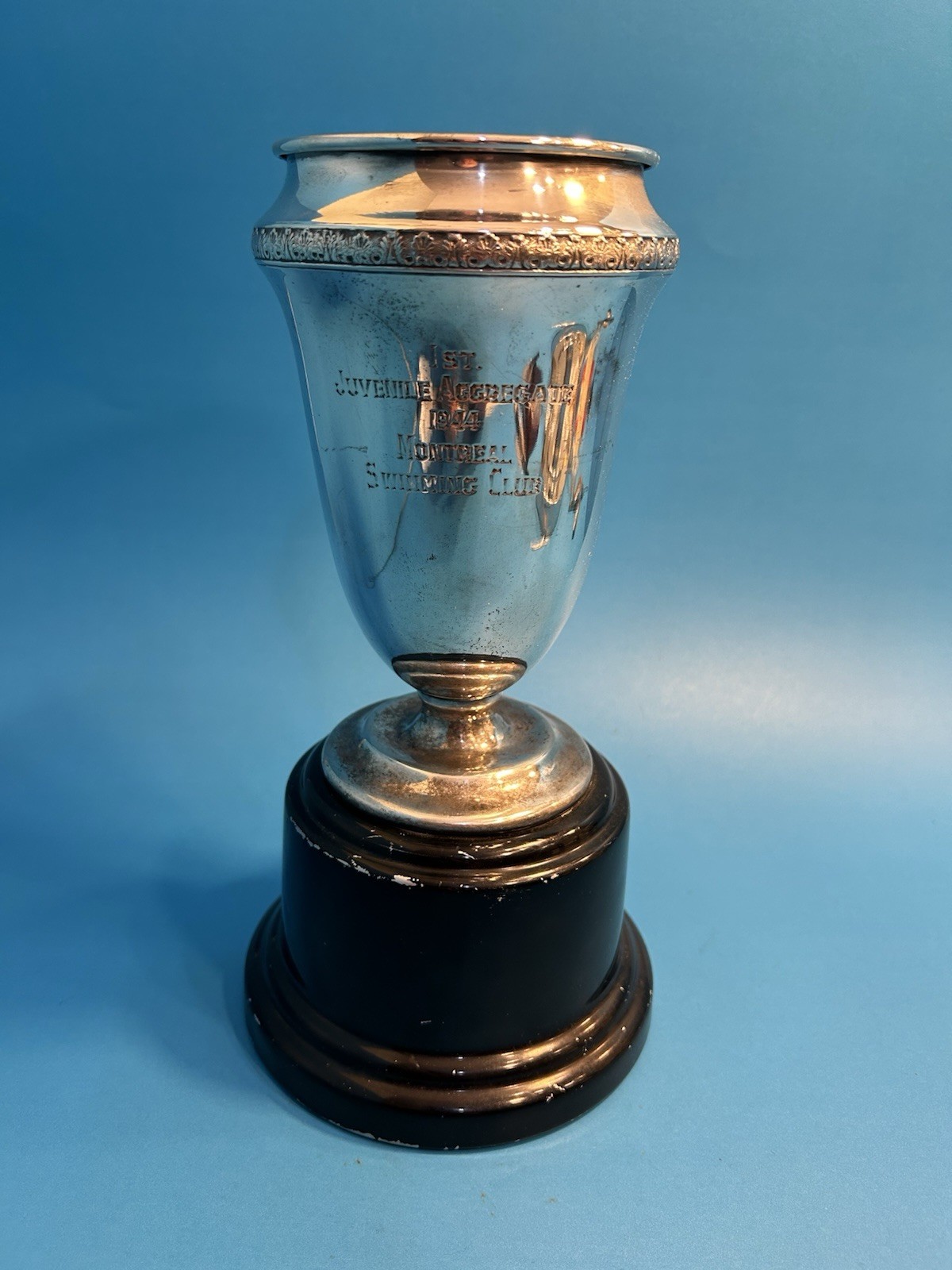 Vintage 1944 Montreal Swimming Club Trophy Bijoutier Charbonneau Jeweler Vintage 1944 Montreal Swimming Club Trophy Bijoutier Charbonneau Jeweler