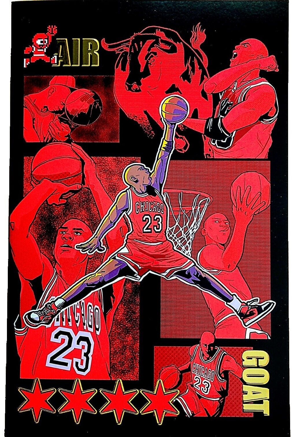 FAME: Michael Jordan BLACK SPOT FOIL C2E2 Variant Comic Matthew Waite #27/100