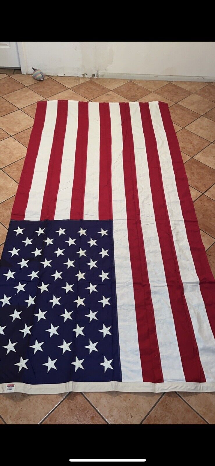 MEMORIAL / RETIREMENT 50 Star LARGE American Flag  5\' X 9-1/2\' USA