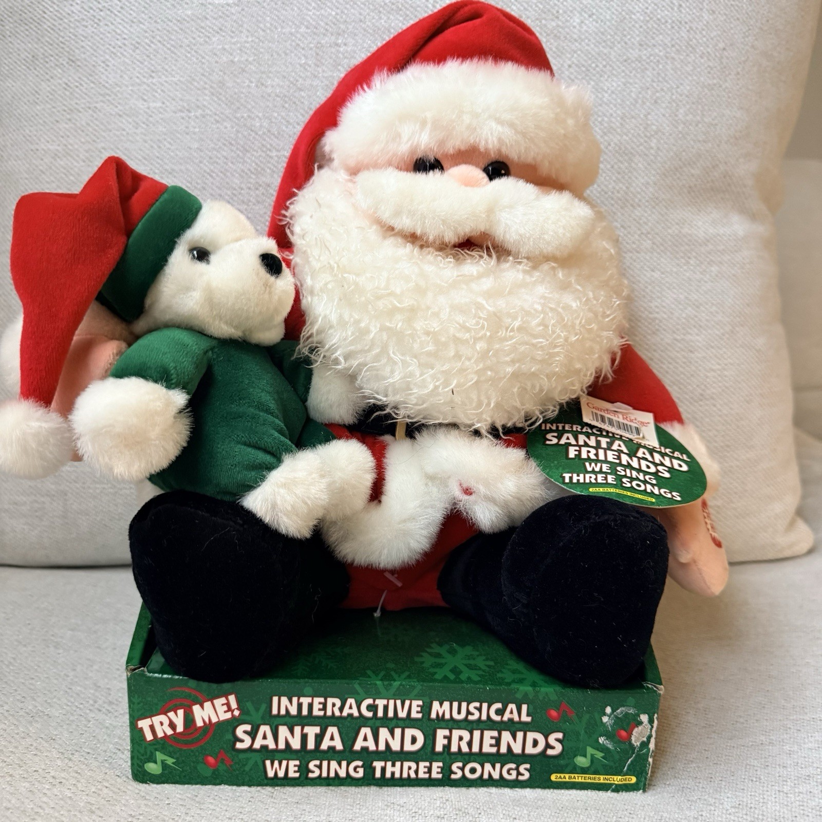 Vintage DanDee Interactive Musical Santa and Friends Plush Garden Ridge Read Vintage DanDee Interactive Musical Santa and Friends Plush Garden Ridge Read